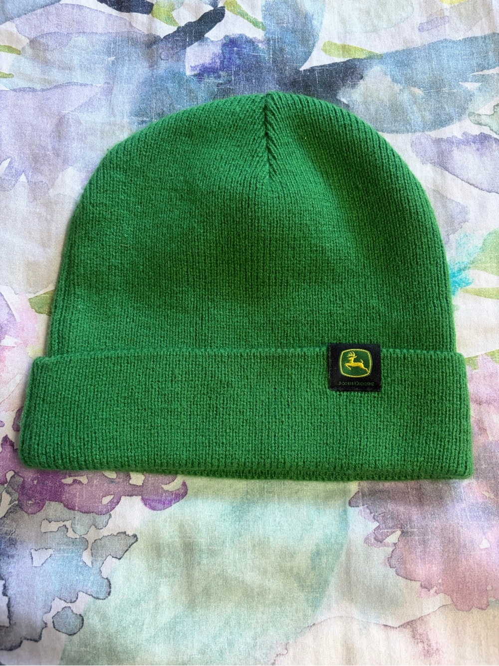 John Deere Knit Beanie Hat Signiture Green
O/S Like New
